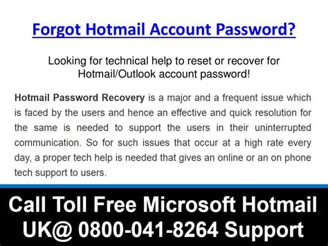 Hotmail Helpline Number Uk 44 0800 041 8264 Contact Hotmail Support Uk