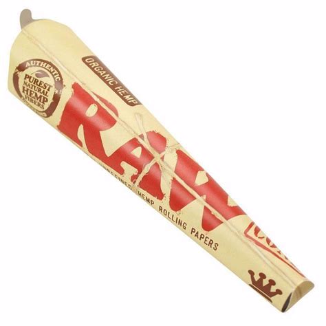 Raw Organic Hemp King Size Prerolled Cones Rolling Ace