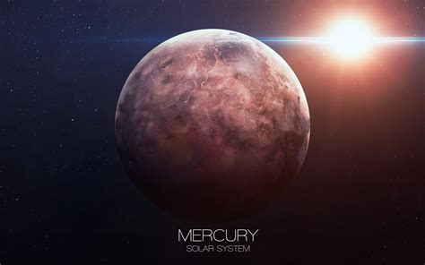 Wallpaper Mercury Solar System Sun Space Stars 3840x2160 Uhd 4k