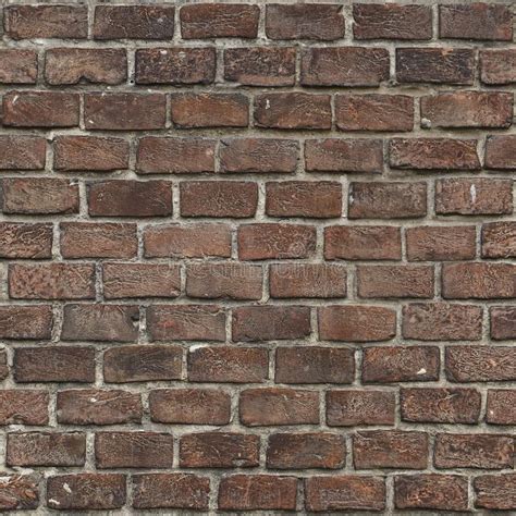 Seamless Texture Of Red Dirty Brick Brick Wall Stock Photo Image Of
