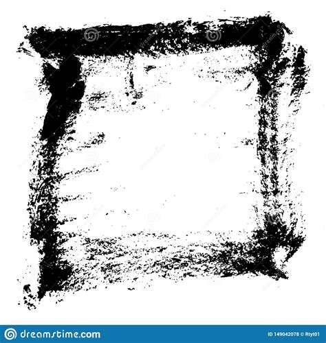 Download Ink Vector Brush Stroke Frame. Vector Illustration. Grunge ...