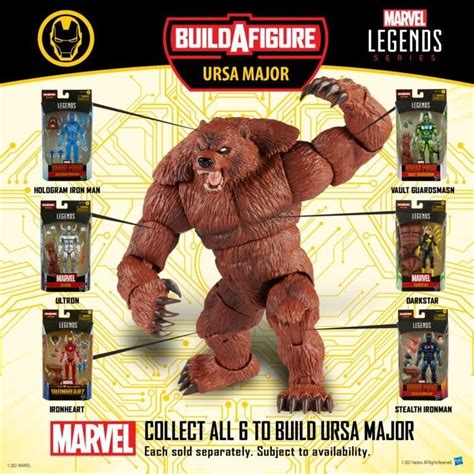 Marvel Legends Ursa Major Baf Wave Set Of 7 Action Figures Kapow Toys