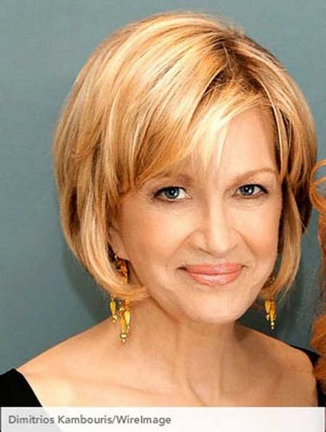 A side part and combover add a lot of volume on the top and in the back. Short hairstyles for older ladies