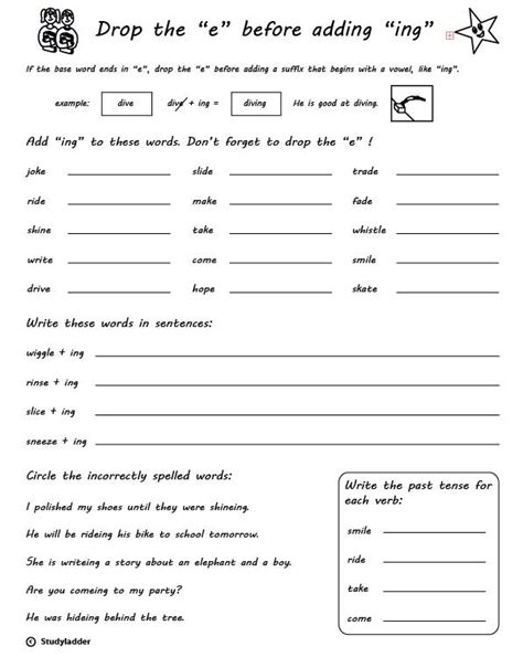 16 Suffixes Ing Worksheets Grade 1