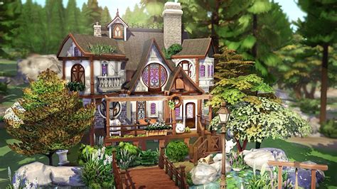 Witch Cottage 🧙🏼‍♀️ The Sims 4 Speed Build No Cc Youtube