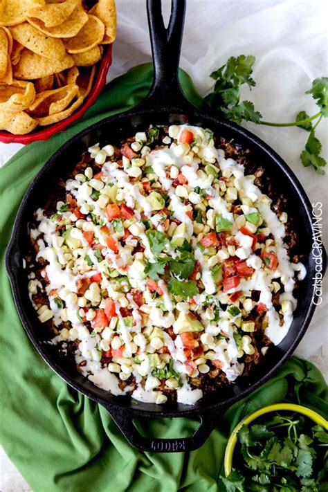 What can you make with avocado? Ranch Taco Dip with Fresh Corn Avocado Salsa | http://www ...