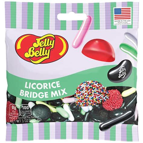 Jelly Belly Licorice Bridge Mix 3oz Bag Economy Candy
