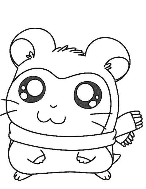 Cute Hamster Coloring Pages - Coloring Home