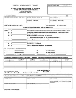 Fillable Online DFS-F2-DWC-35. Permanent Total ...