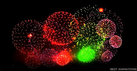 Realistic Colorful Fireworks 