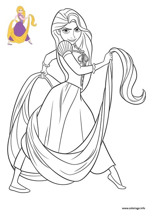 Nouveau jeux de fille coloriage pour noel. Coloriage Princesse Disney Raiponce Dessin Princesse Disney à imprimer