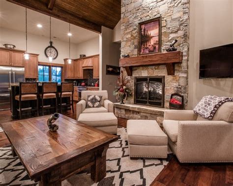 This leiper's fork, tennessee, home is bursting at the beams with ingenious ideas for all things rustic, reclaimed, and repurposed. Rustic Living Room Design Ideas, Remodels & Photos with ...