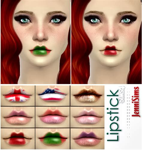 Downloads Sims 4 Makeup Lipstick Special Christmas Jennisims