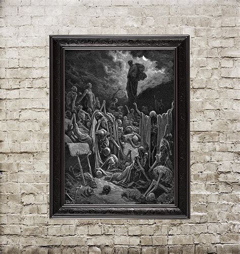 Vision Of The Valley Of Dry Bones By Gustave Doré Engraving Etsy