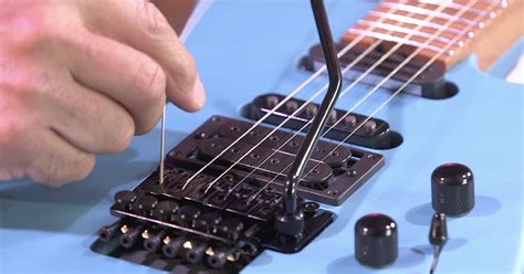 How To Restring An Electric Guitar With A Floating Bridge