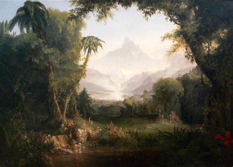 The Garden Of Eden 1828 Thomas Cole
