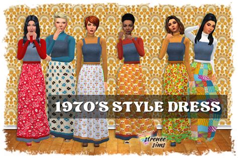 Sims 4 70s Dress