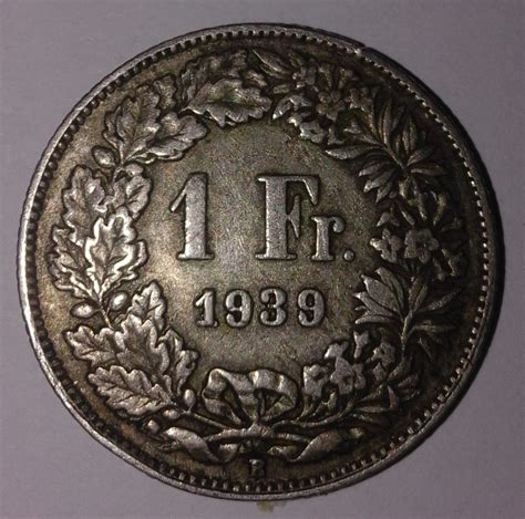 1 Franc 1939 Confederation 1850 2019 1 Franc Switzerland Coin