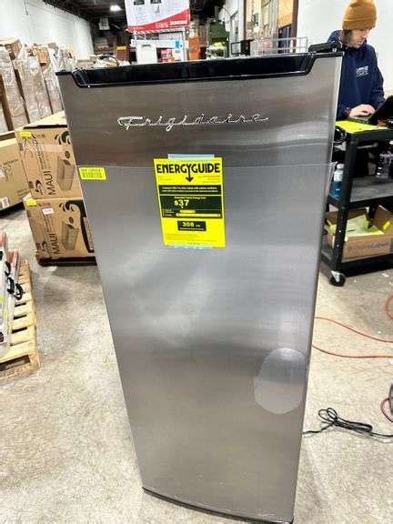 frigidaire 6 5 cu ft upright freezer in vcm stainless steel look