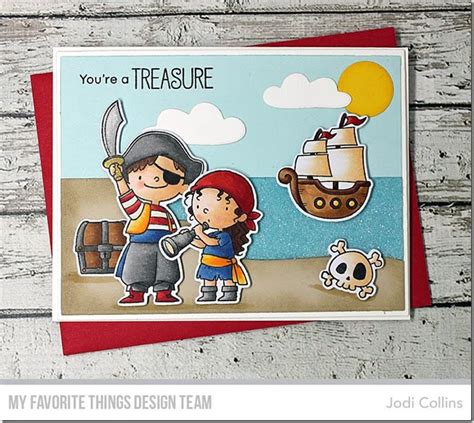Party Like A Pirate Stamp Set And Die Namics Beach Scene Builder Die