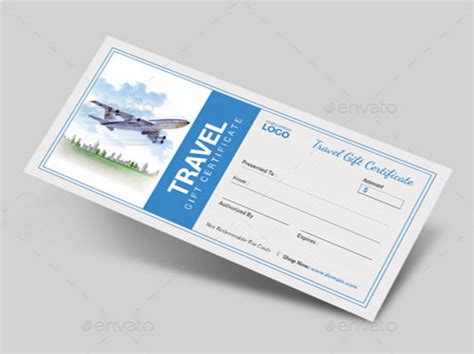 Vector gift travel voucher certificate. 11+ Travel Gift Certificate Templates - Free Sample ...