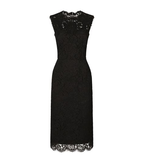 Womens Dolce And Gabbana Multi Stretch Lace Midi Dress Harrods