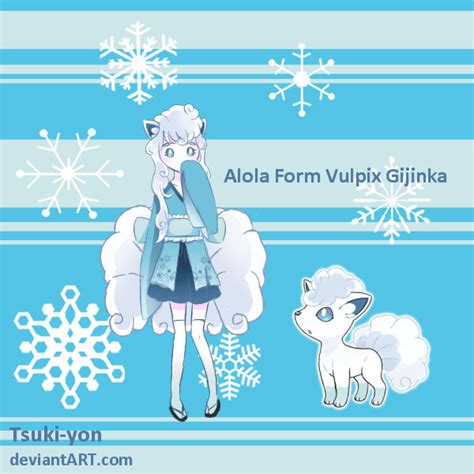 Alola Vulpix Gijinka By Tsuki Yon On Deviantart