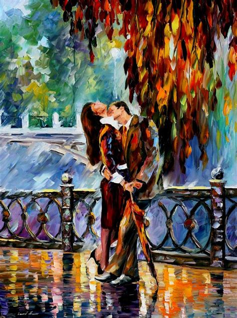 Famous Romantic Paintings Couples In Art On Canvas By Afremov