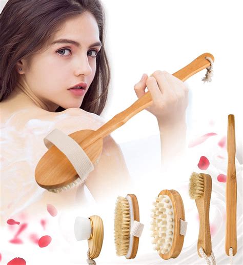 Buy Premium Dry Brushing Body Brush Set For Lymphatic Drainage And