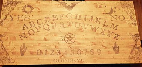 If you're not one of those people and have ever wanted to conjure spirits over your morning coffee or summon a demon while enjoying some tacos, then these tables are for you. Ouija Board Coffee Table - The Green Head
