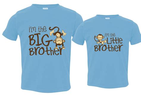 Big Brother Little Brother Shirts Matching Sibling Shirts Etsy