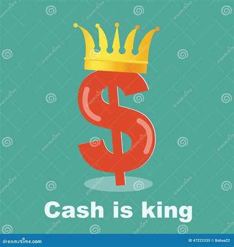 Cash Is King Dollar Gold Grown Stock Vector Illustration Of Kingdom