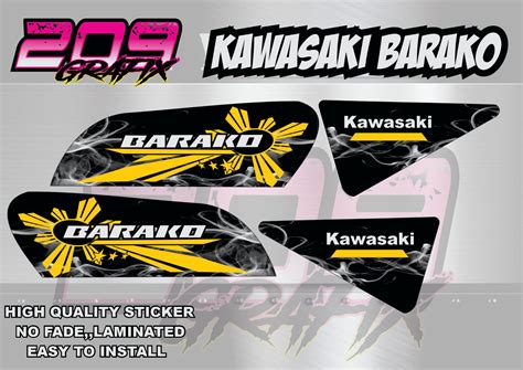 Kawasaki Barako Decals Sticker Lazada Ph