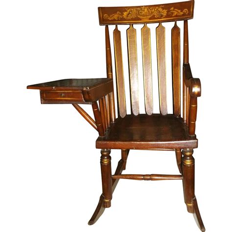 The important thing is to favour the concentration and. Antique Hitchcock Style Rocker Writing Desk Rocking Chair ...