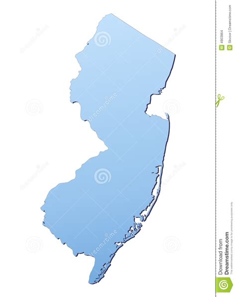 New Jerseyusa Map Stock Illustration Image Of Blue 4903864