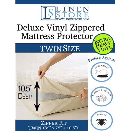 Shop for vinyl mattress protector at bed bath & beyond. Deluxe Vinyl Zippered Mattress Protector Cover, Extra ...
