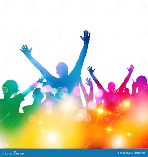 Concert Audience Vector Stock Vector Image Of Nightclub 31333022