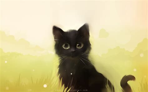 523756 Cat Painting Apofiss Black Cats Rare Gallery Hd Wallpapers