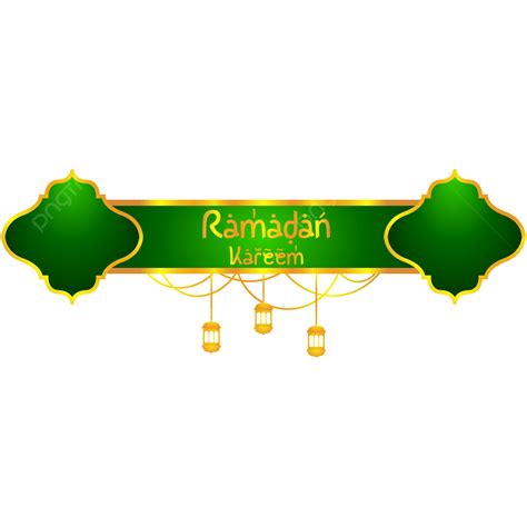 Ramadan Kareem Green Vector Design Images Ramadan Kareem With Gold And