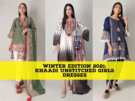 Winter Edition 2021 Khaadi Unstitched Girls Dresses