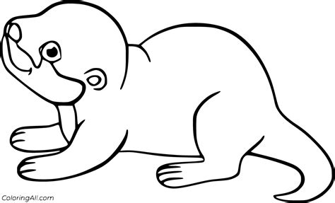 Otter Coloring Pages Coloringall