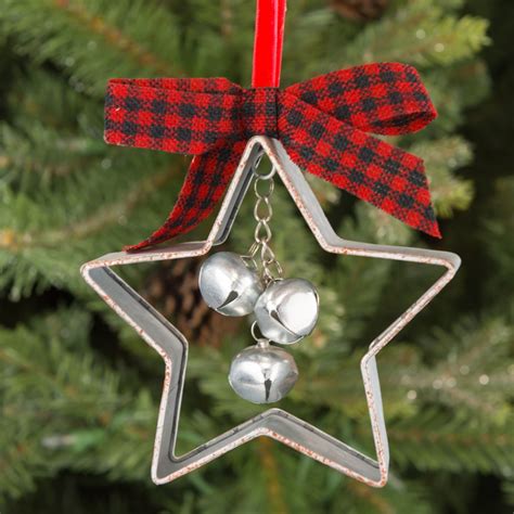 Christmas ornament cracker barrel snowman peppermint pail, metal. Galvanized Star with Jingle Bell Ornament - Cracker Barrel ...