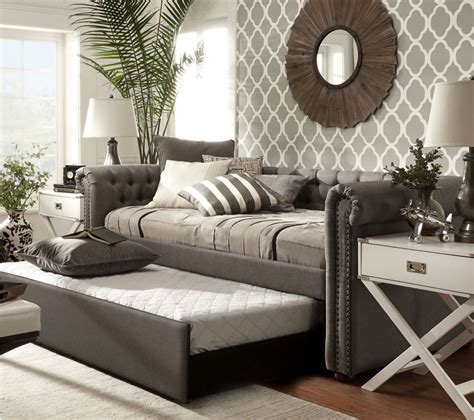 In addition to this, they also come in many different styles. Daybed With Trundle Beds For Kids Adult Teens Upholstered Dorm Guest Room Modern in Home ...