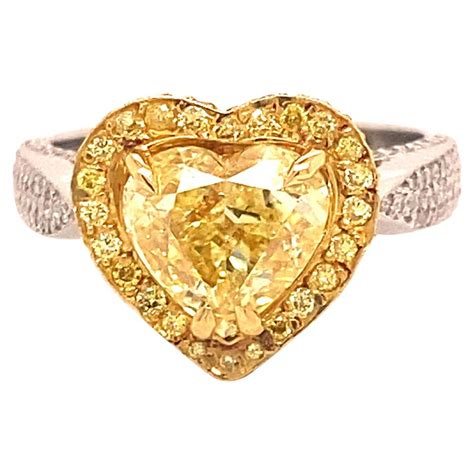 Stunning 300 Carat Fancy Intense Yellow Diamond Ring At 1stdibs