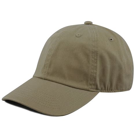 Newhattan Plain 100 Cotton Hat Men Women Adjustable Baseball Cap