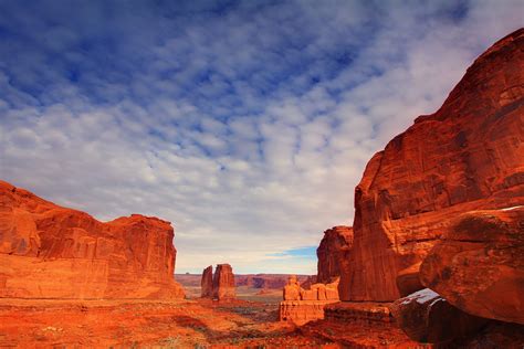 Nature Landscape Desert Rock Formation Arches National