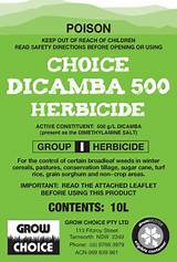 Dicamba Weed Control