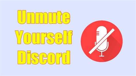 How To Unmute Yourself On Discord Quick And Simple Youtube