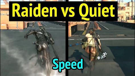 Raiden Vs Quiet Speed Comparison In Metal Gear Solid V Phantom Pain