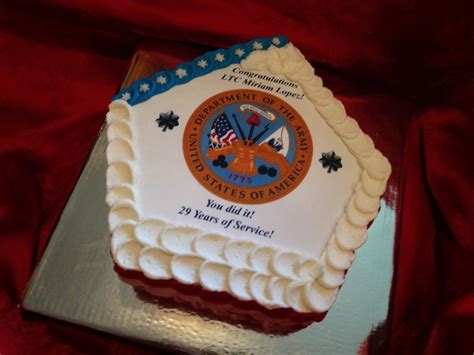 Cupcake cakes marine cake decoration patisserie cake cover. Pentagon Shaped Retirement Cake For An Army Soldier French ...